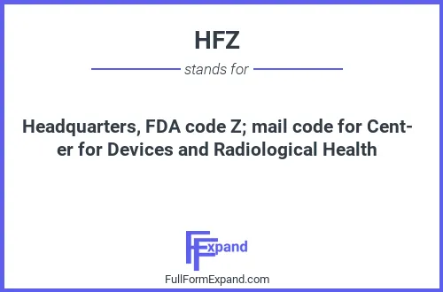 Full form of HFZ