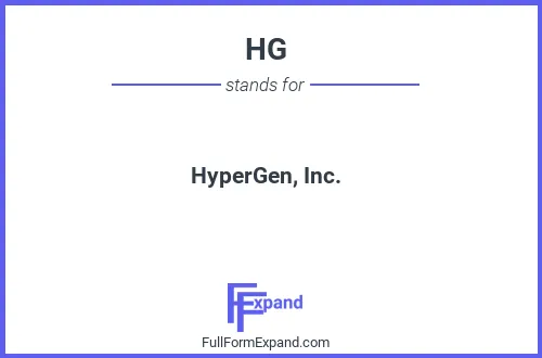 Full form of HG