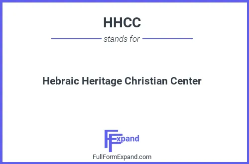 Full form of HHCC