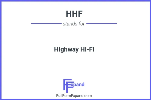 Full form of HHF