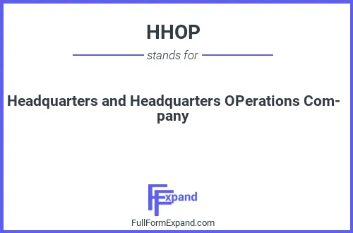 Full form of HHOP