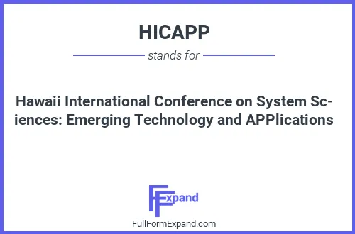 Full form of HICAPP