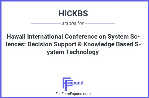 Full form of HICKBS