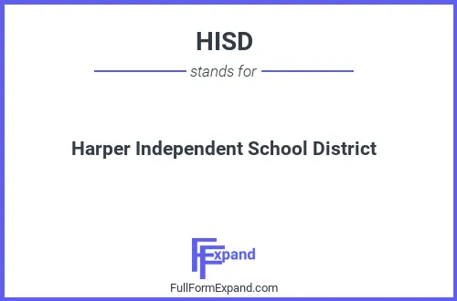 Full form of HISD