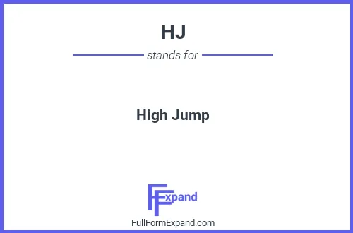 Full form of HJ