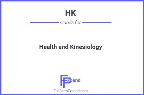 Full form of HK