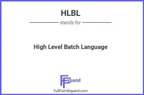 Full form of HLBL