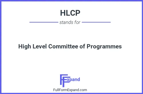 Full form of HLCP