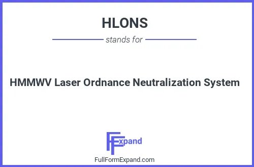 Full form of HLONS