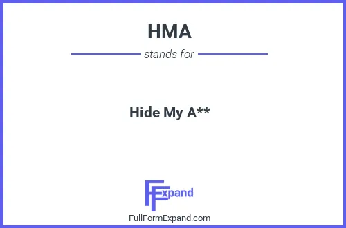 Full form of HMA