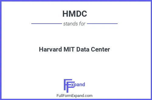 Full form of HMDC