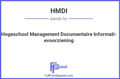 Full form of HMDI