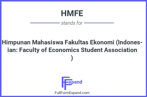 Full form of HMFE