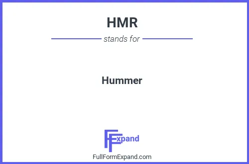 Full form of HMR