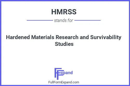 Full form of HMRSS