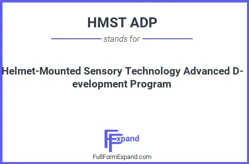 Full form of HMST ADP