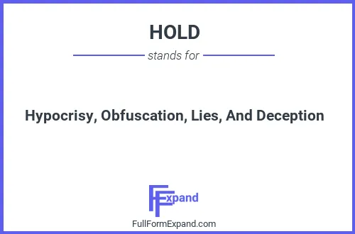 Full form of HOLD