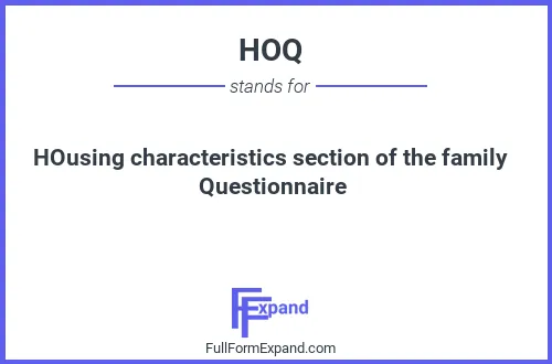 Full form of HOQ