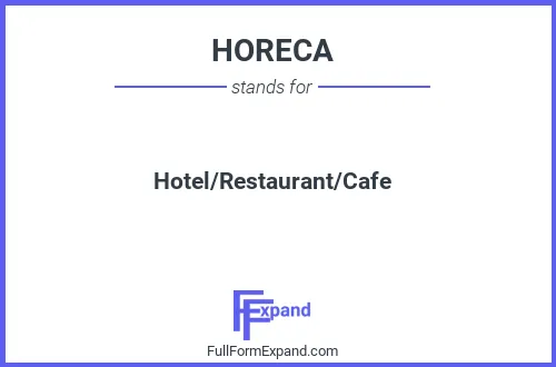Full form of HORECA