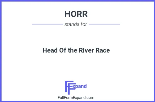 Full form of HORR
