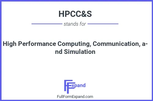 Full form of HPCC&S