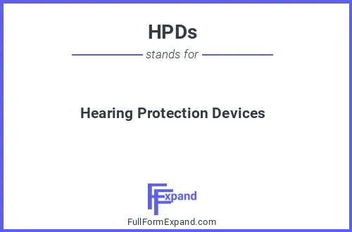 Full form of HPDs