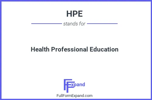 Full form of HPE