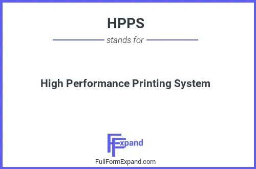 Full form of HPPS