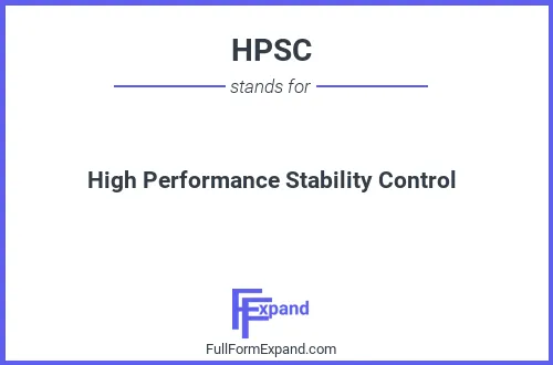 Full form of HPSC