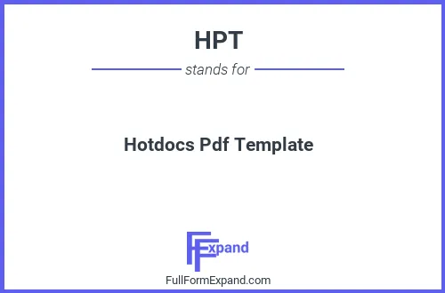 Full form of HPT