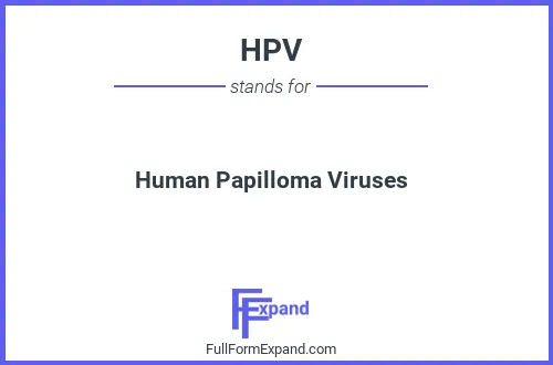 Full form of HPV