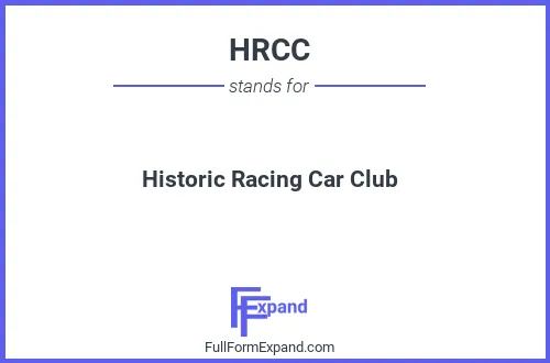 Full form of HRCC