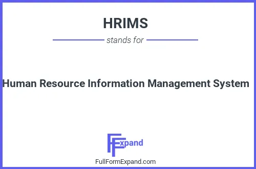 Full form of HRIMS