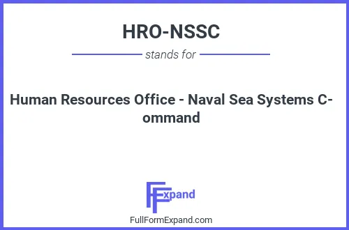 Full form of HRO-NSSC