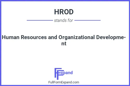 Full form of HROD
