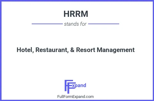 Full form of HRRM