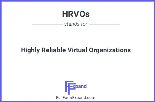 Full form of HRVOs
