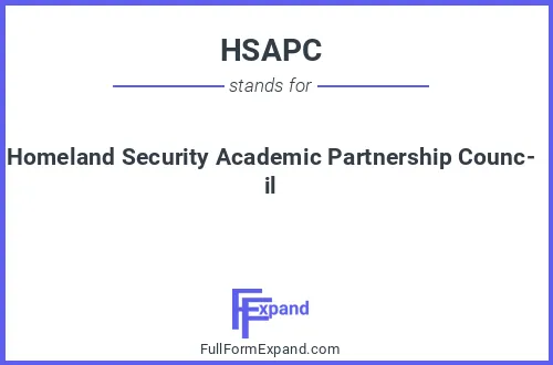 Full form of HSAPC