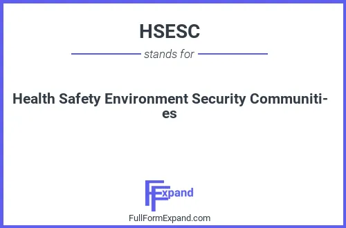 Full form of HSESC
