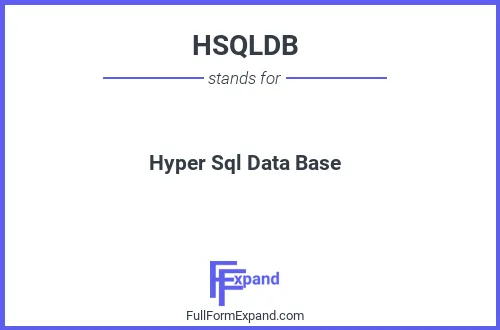 Full form of HSQLDB