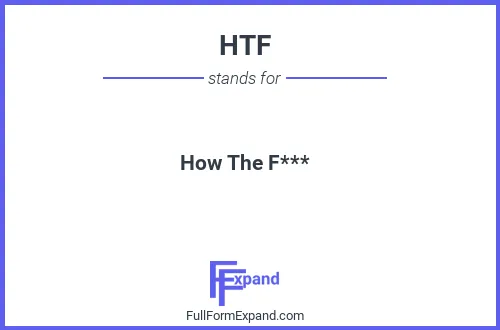 Full form of HTF
