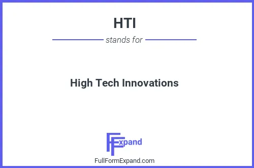 Full form of HTI