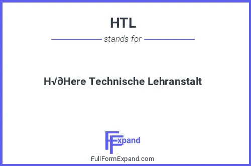 Full form of HTL