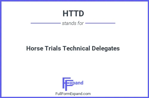 Full form of HTTD