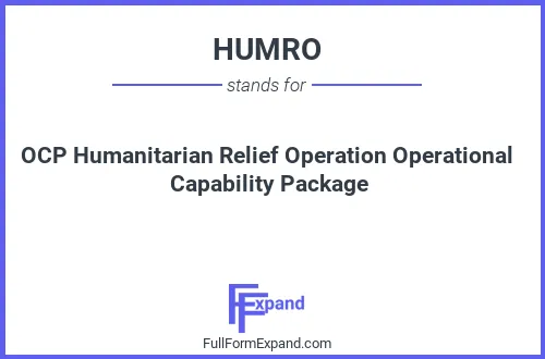 Full form of HUMRO