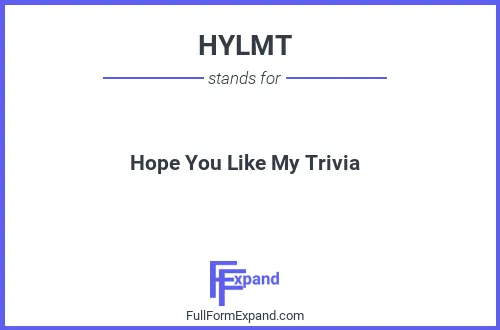 Full form of HYLMT