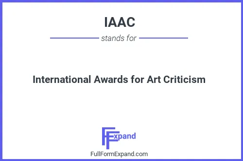 Full form of IAAC