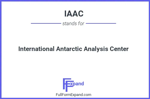 Full form of IAAC