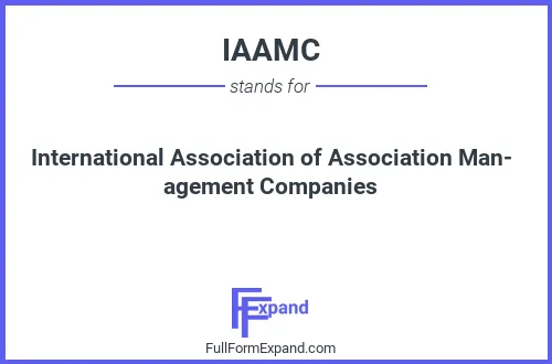 Full form of IAAMC
