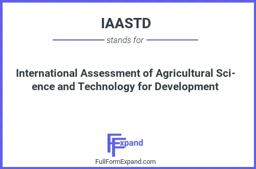 Full form of IAASTD